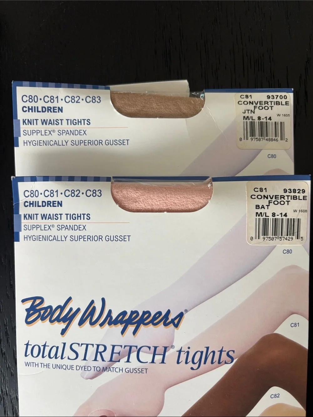 Body Wrappers Tights - Nude, ballet Pink
